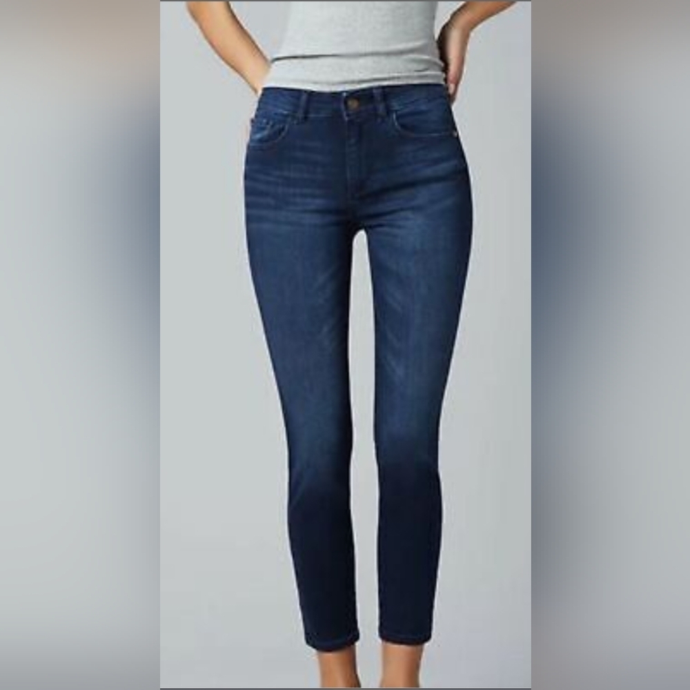 NWT DL1961 Florence Cropped Mid-Rise skinny Jean 24